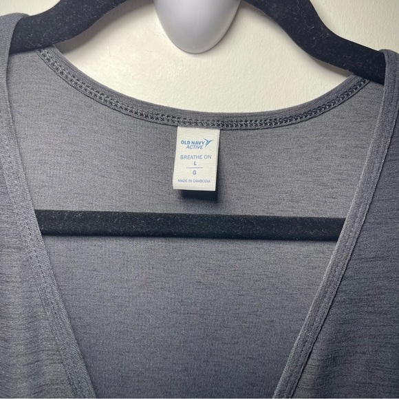 Old Navy Active Breathe ON Sleeveless heathered Black Loungewear Jumpsuit Size L - Picture 5 of 7